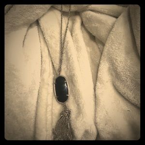 Black and silver Rayne necklace from Kendra Scott